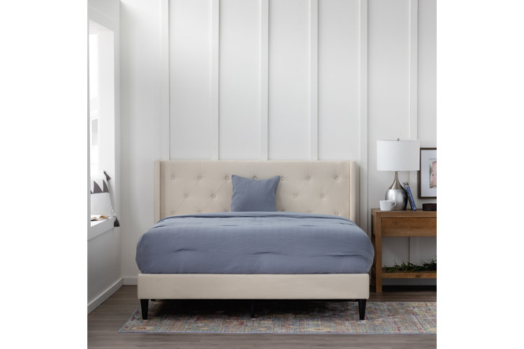 Priestley upholstered outlet platform bed